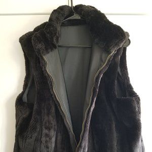 Faux Fur | Winter Vest | Medium | Reversible